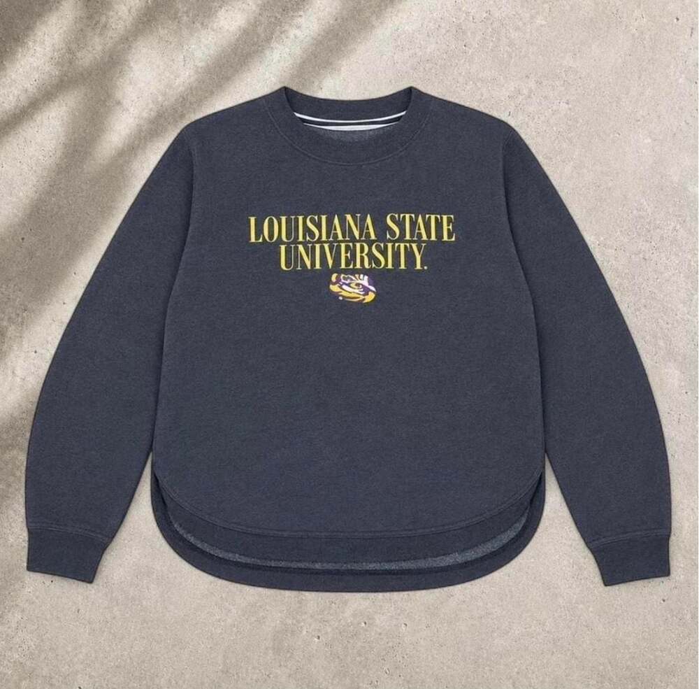 League Collegiate Wear Louisiana State University LSU Tigers Fleece Sweatshirt